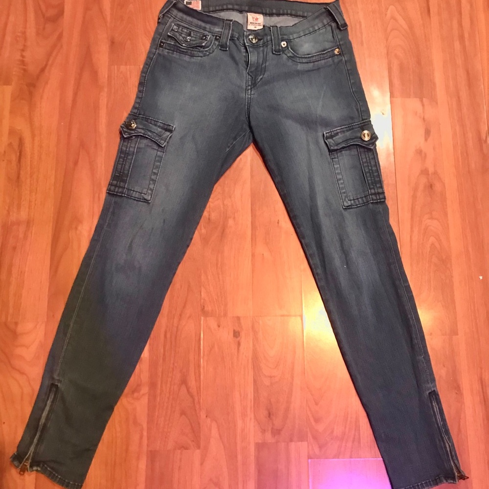 True Religion cargo skinny jeans